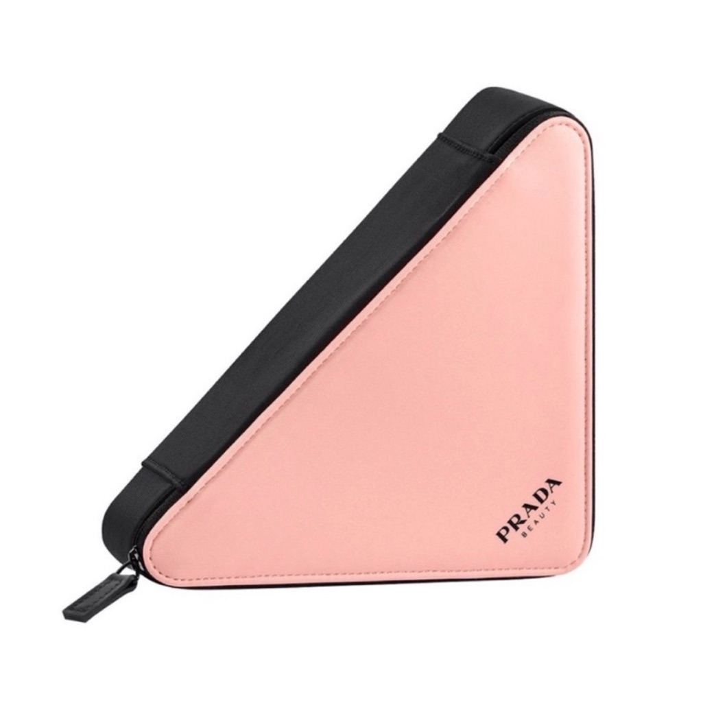 Prada Pink And Black Trousse Paradox Beauty Pouch Nwt
